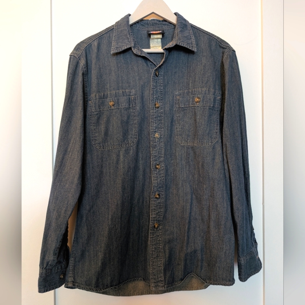 Dickies Denim Shirt, Chambray Blue